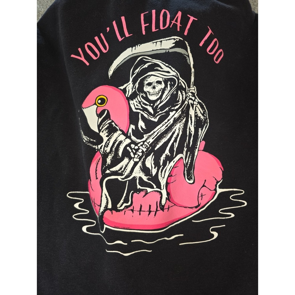 Retrofit Mens XL Black Hoodie You'll Float Too